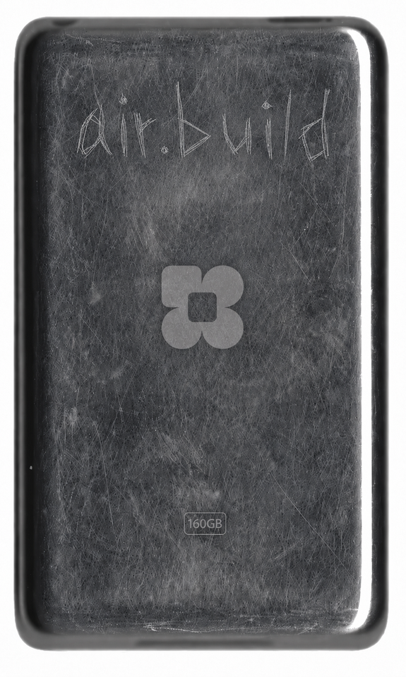 A second-hand AirBuild iPhone with visible wear on the back